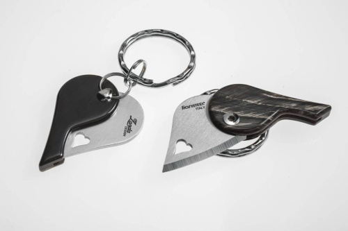 98 Lion Steel Нож-брелок складной сердце LionSteel LB CO - LionBeat Horn