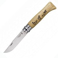  складной Нож Opinel №8 VRI Animalia Trout